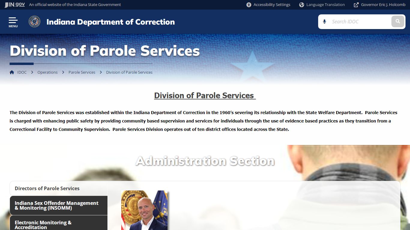Division of Parole Services - IDOC